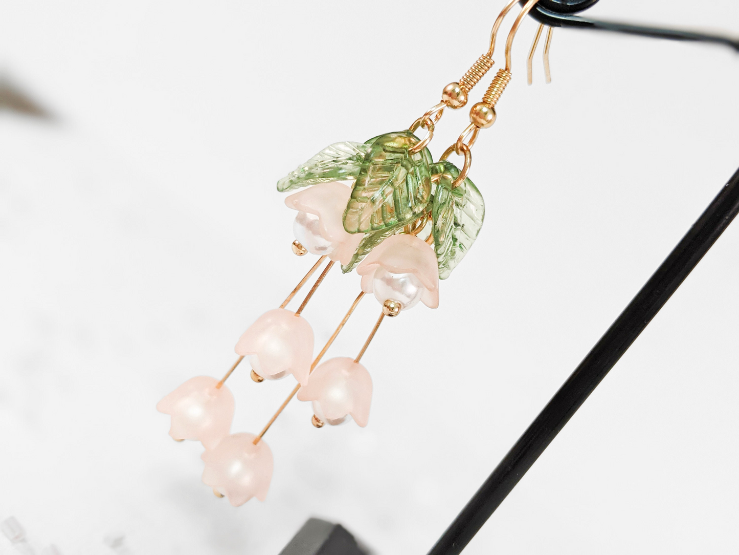 FFXIV WHM Earrings - "Secret of the Lily" - Jewelry Design Inspired by White Mage in Final Fantasy XIV - Designs of Healers Collection