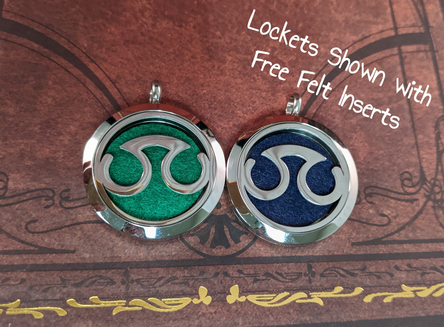 FFXIV Scholar Locket Necklace - Stainless Steel Magnetic Locket w/ Interchangeable Colors - Great Jewelry Gift for Final Fantasy XIV SCH Fans!