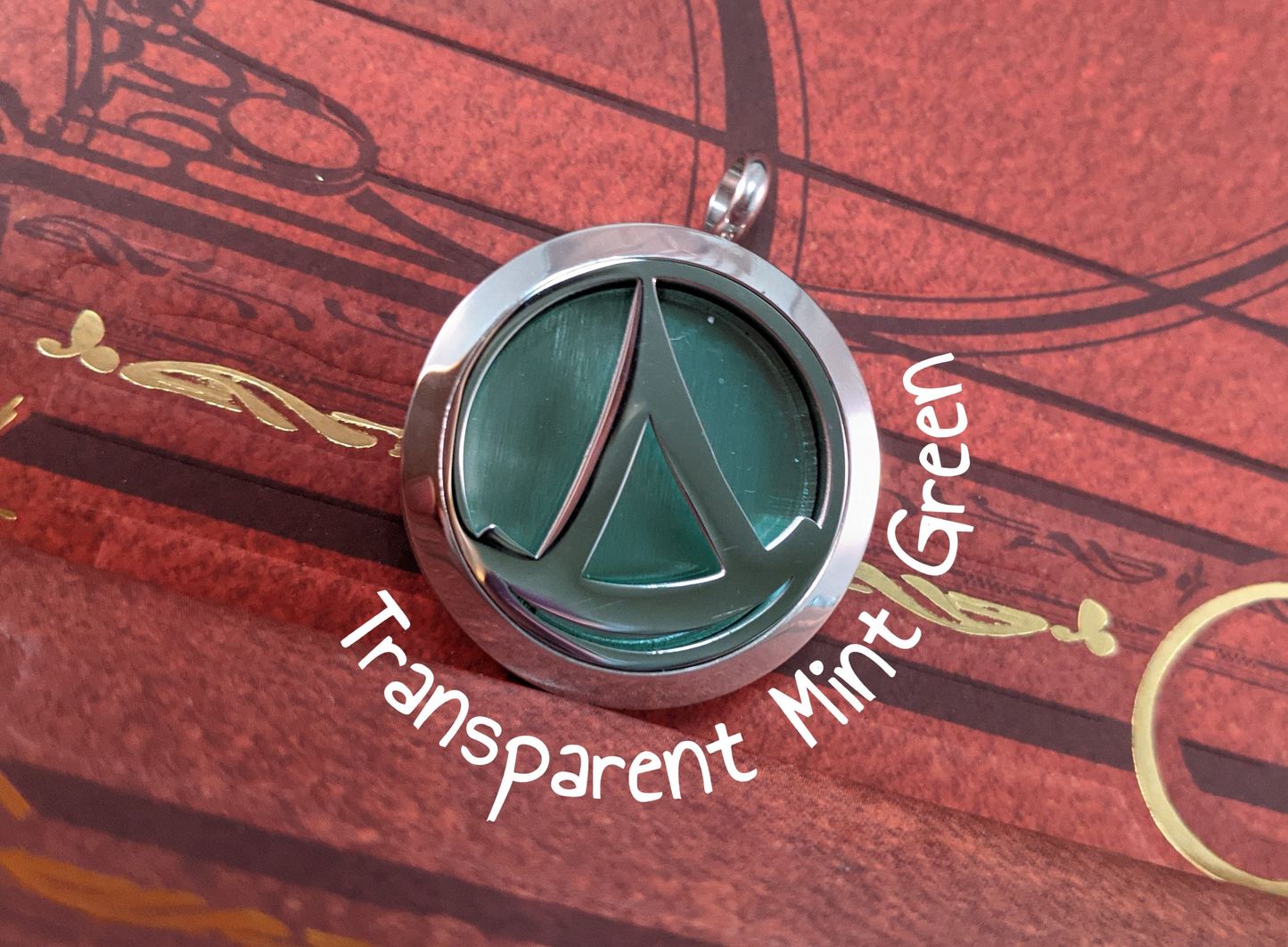 FFXIV Summoner Locket Necklace - Stainless Steel Magnetic Locket w/ Interchangeable Colors - Great Jewelry Gift for Final Fantasy XIV SMN Fans!