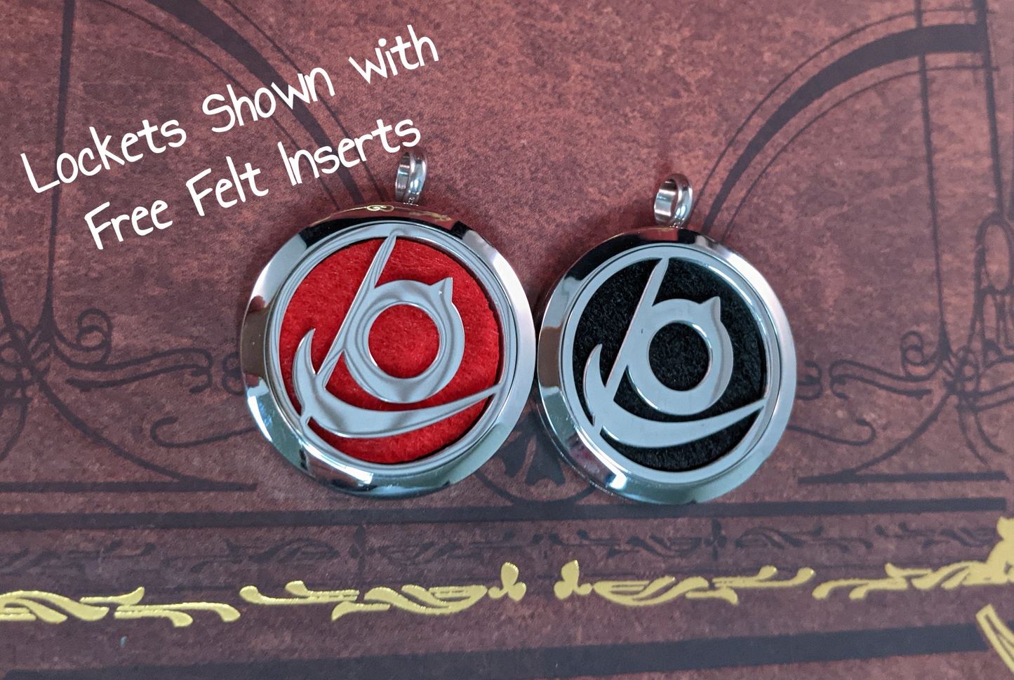 FFXIV Reaper Locket Necklace - Stainless Steel Magnetic Locket w/ Interchangeable Colors - Great Jewelry Gift for Final Fantasy XIV RPR Fans!