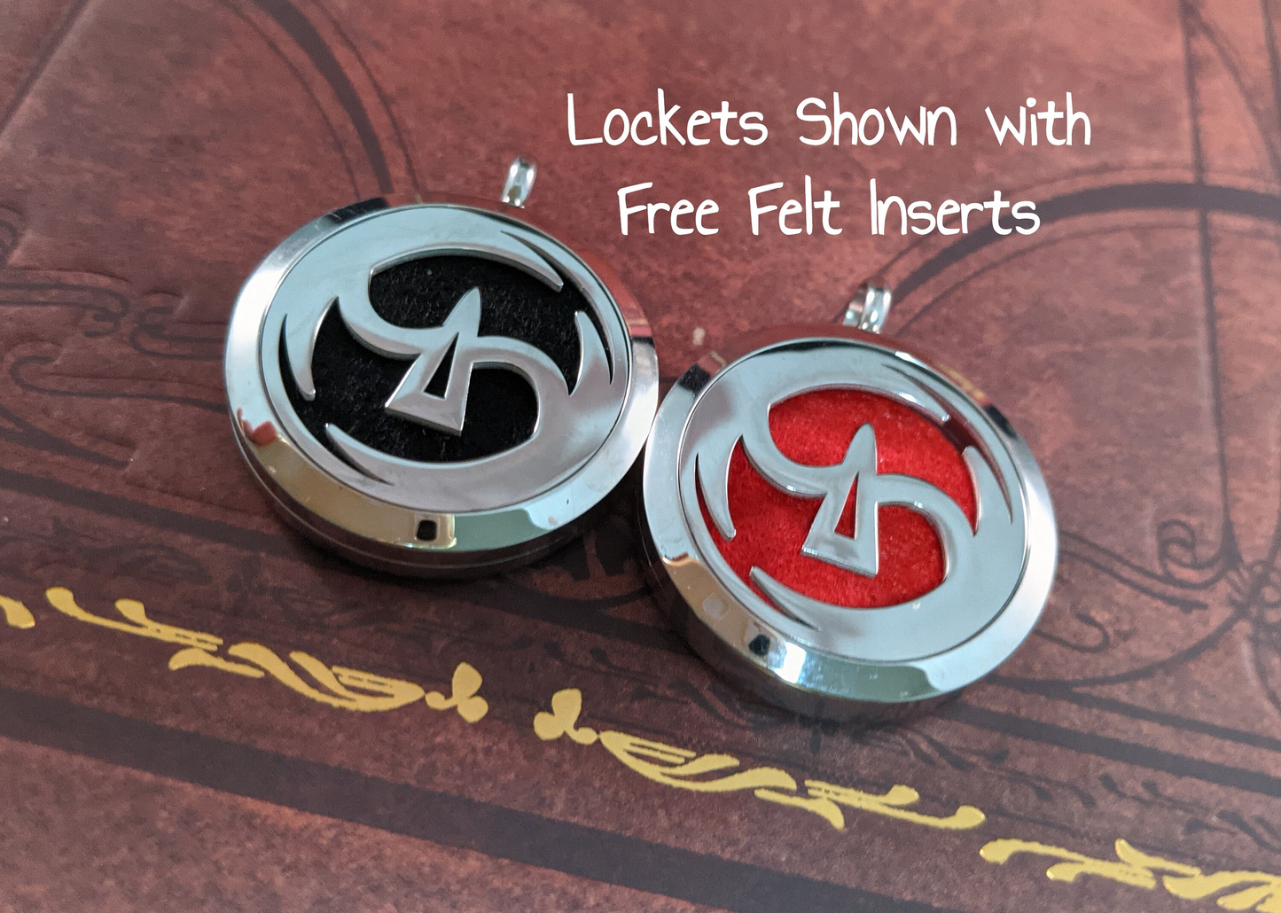 FFXIV Samurai Locket Necklace - Stainless Steel Magnetic Locket w/ Interchangeable Colors - Great Jewelry Gift for Final Fantasy XIV SAM Fans!