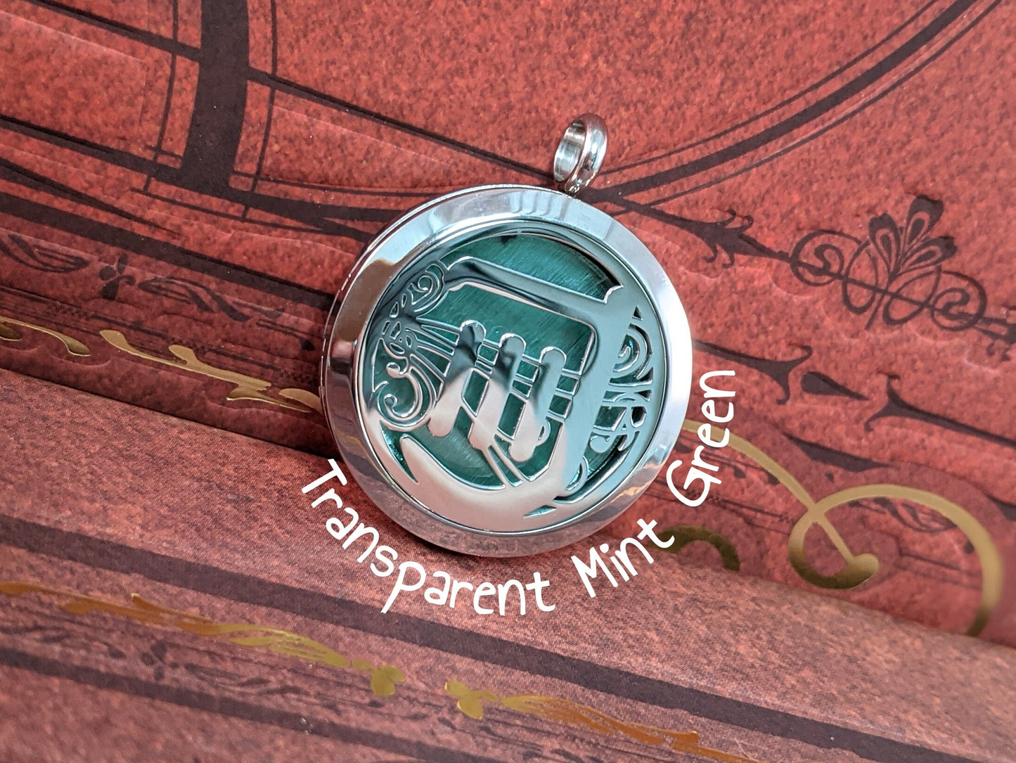 FFXIV Bard Locket Necklace - Stainless Steel Magnetic Locket w/ Interchangeable Colors - Great Gift for Final Fantasy XIV BRD Fans!